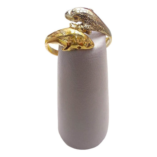 Anillo Delfines Joyería M De León 2 Oros 10k + Regalo