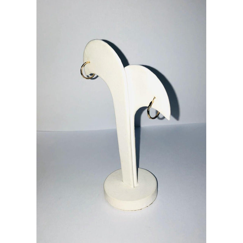 Arracadas Facetadas 1.6 Cm Oro 10 K + Obsequio