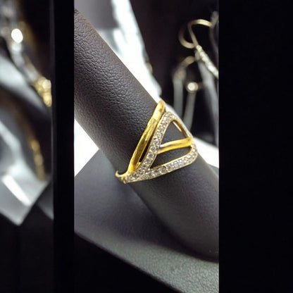 Anillo Moderno Joyería M De León Oro 10k + Regalo