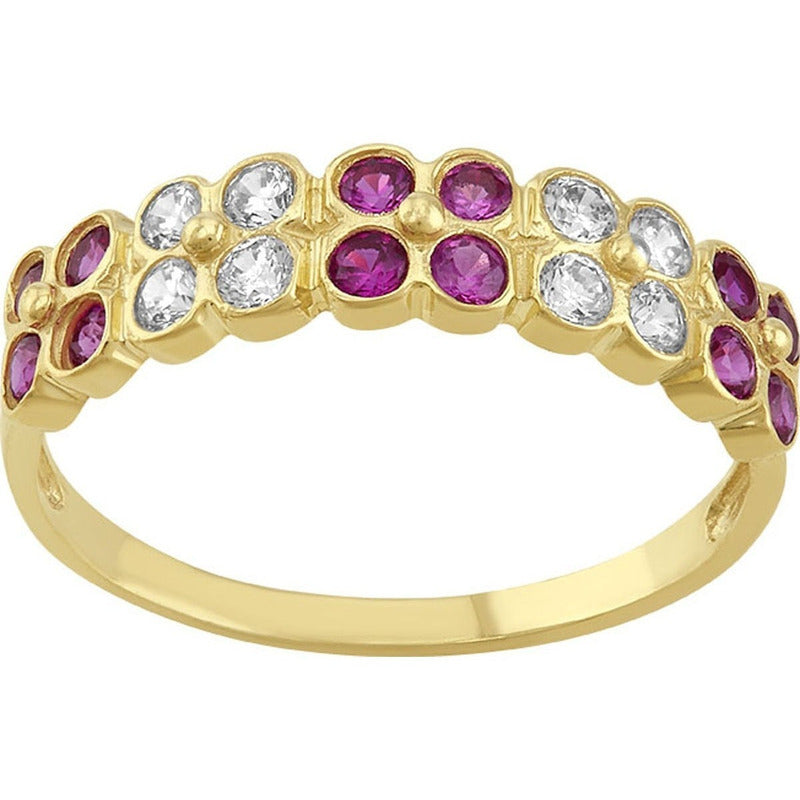 Anillo Churumbela Trebol En Oro De 10 K + Obsequio + Envio