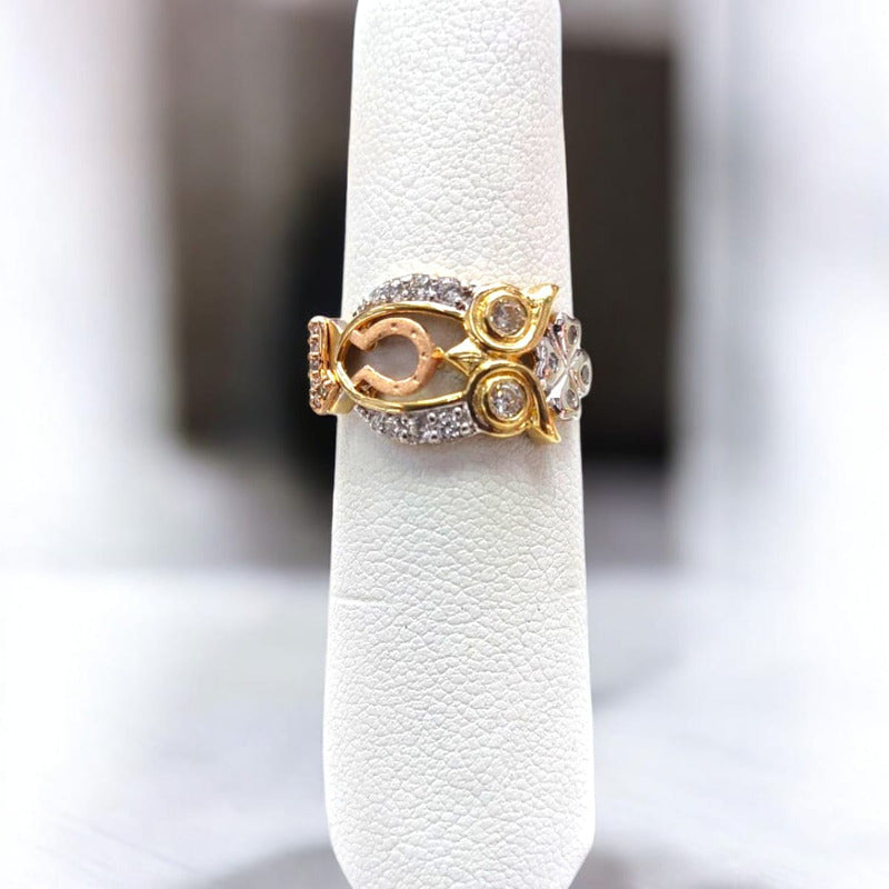 Anillo Búho  Joyería M De León Oro 14k + Regalo