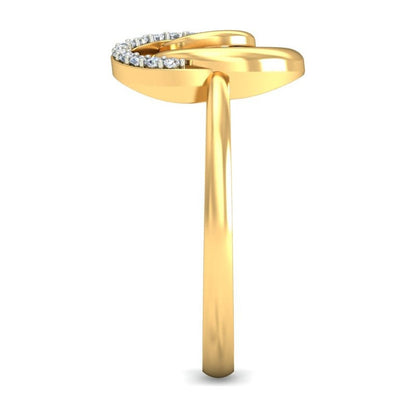 Anillo Eclipse Doble Joyería M De León Oro 10k + Regalos