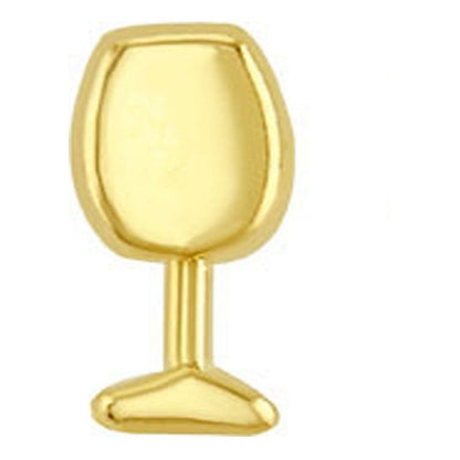 Broquel Copa De Vino En Oro De 10 K + Obsequio + Envío