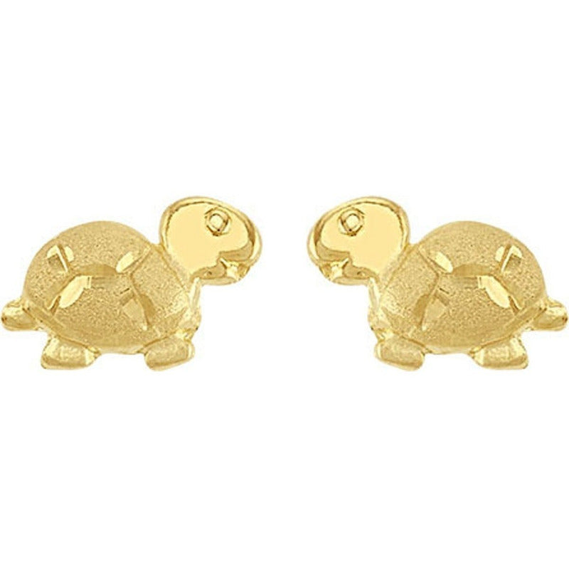 Broquel Tortuguita En Oro De 10 K + Obsequio + Envío