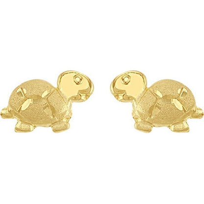 Broquel Tortuguita En Oro De 10 K + Obsequio + Envío