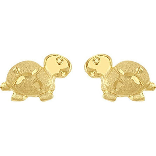 Broquel Tortuguita En Oro De 10 K + Obsequio + Envío