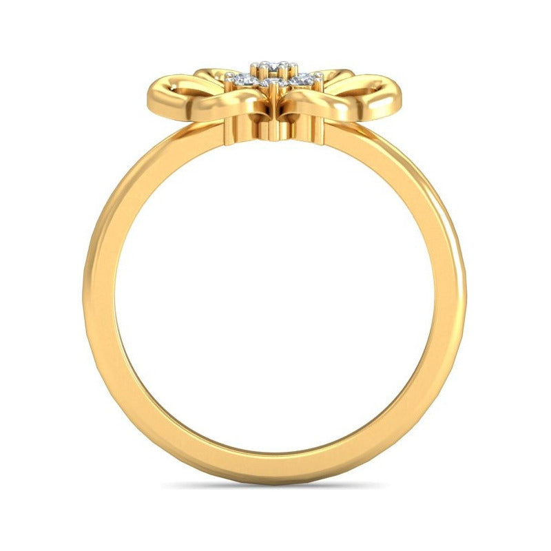 Anillo Flor Romántica Joyería M De León Oro 10k + Regalo