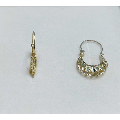 Arracadas Canasta 2 X 1.5 Cm Oro 10 K +