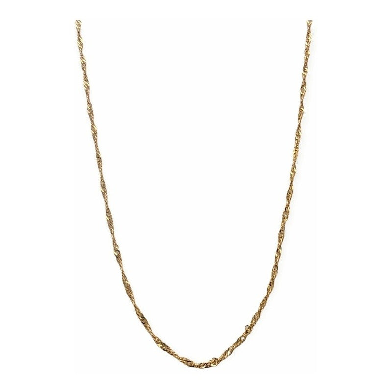 Cadena Singapur Oro 14k + Obsequio