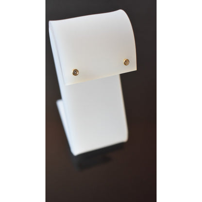 Broqueles Biselados Para Bebé 3 Mm Oro De 10 K + Obsequio