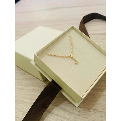 Kit Cadena Con Letra J Piedras Oro  10 K + Obsequio