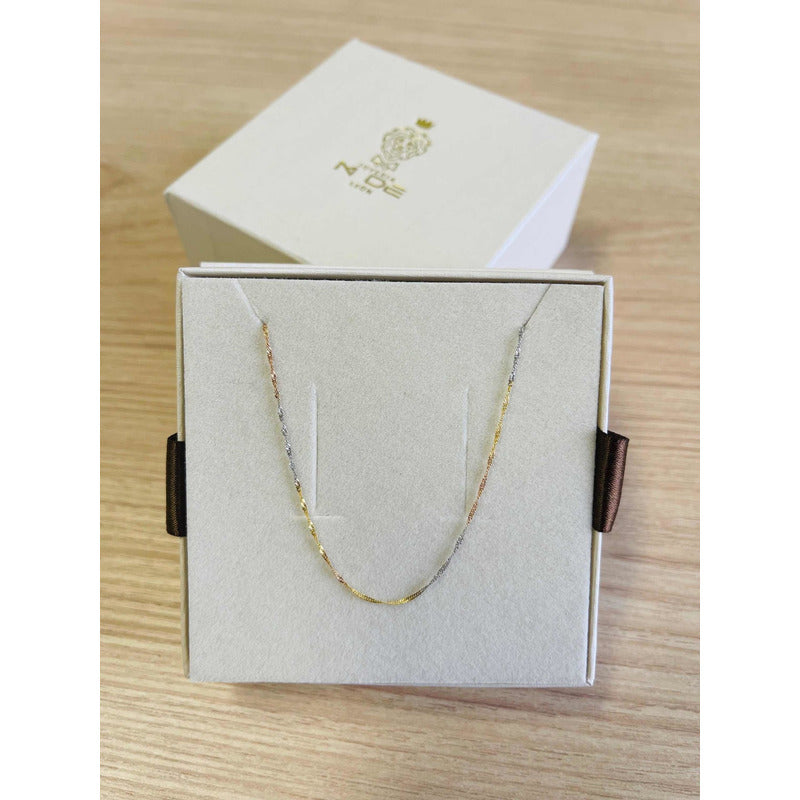 Cadena Singapur Galvanizada 40 Cm 10 K + Obsequio