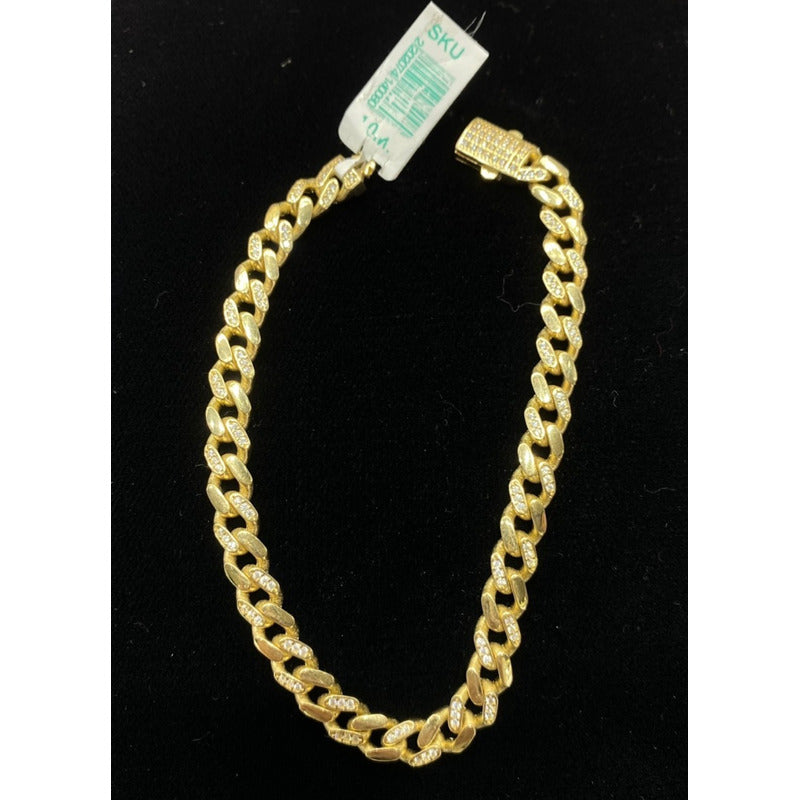 Bonita Pulsera Barbada En Oro De 10 Kilates + Regalo