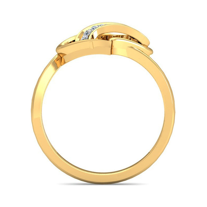 Anillo Corazón Ondulante Joyería M De León Oro 10k + Regalo