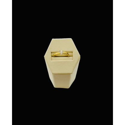 Hermoso Anillo Solitario Con Circonia En 10 Kilates + Obsequ