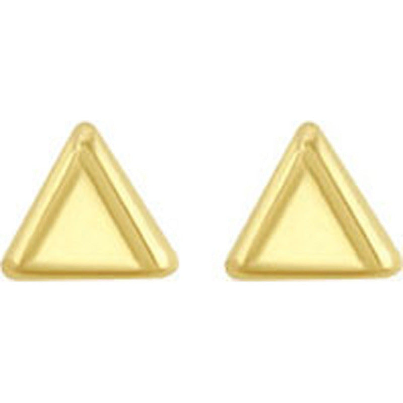 Broquel Mini Triangulo En Oro De 10 K + Obsequio + Envío