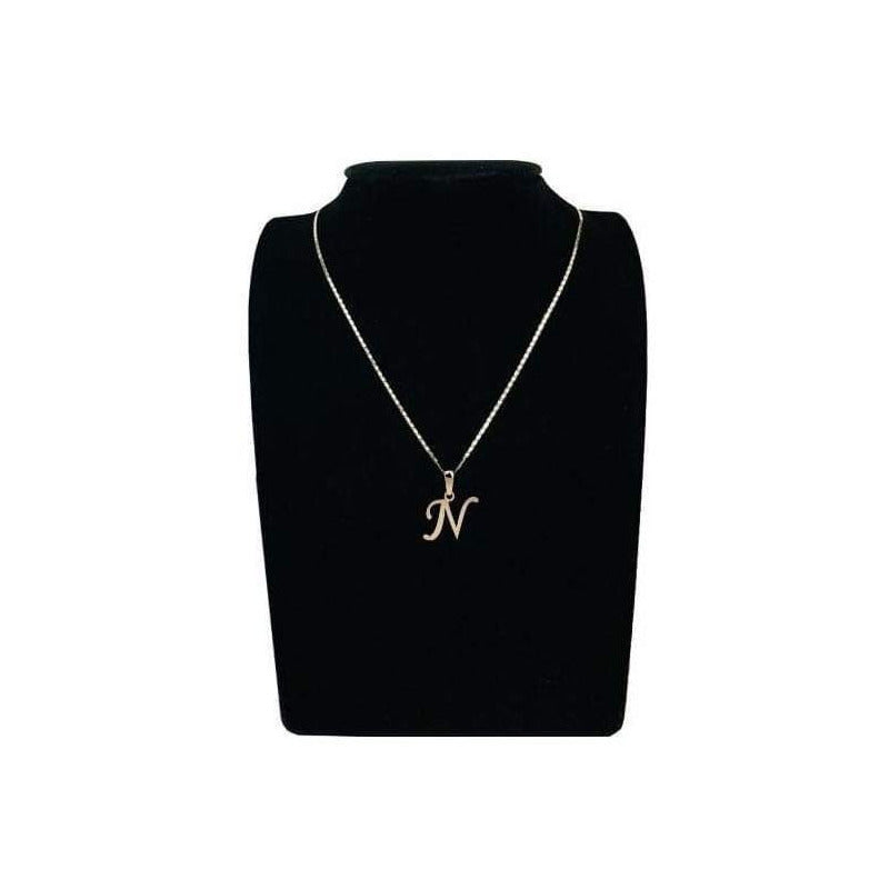 Dije Inicial Letra N Oro 14 K + Obsequio + Envio