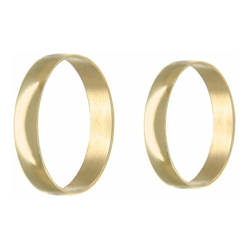 Argollas Matrimoniales Clásicas Oro 10 K 4mm