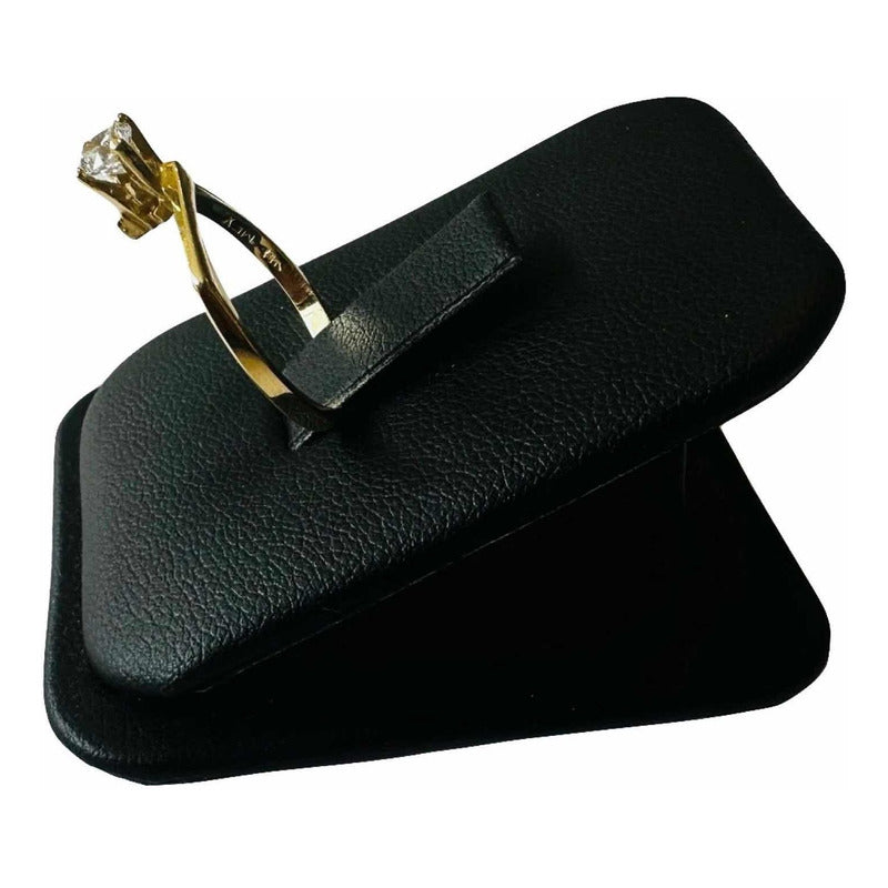 Anillo Compromiso Cuadro Entrelazado Oro 14 K + Obsequio