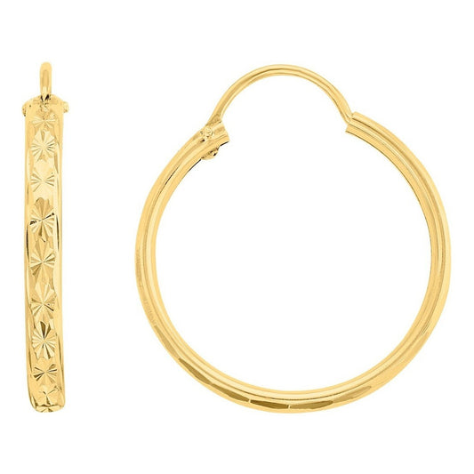 Arracadas Diamantado Estrella 2.2 Cm Oro 10 K + Obsequio