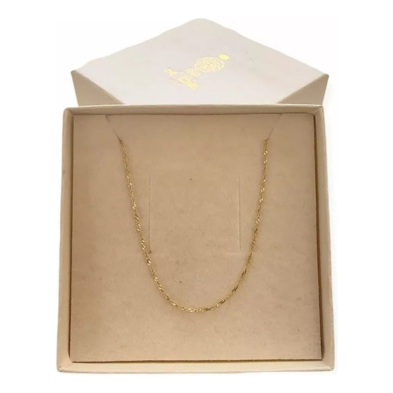 Juego Collar Letra  M   Lisa + Aretes Bola 10 K. + Regalo