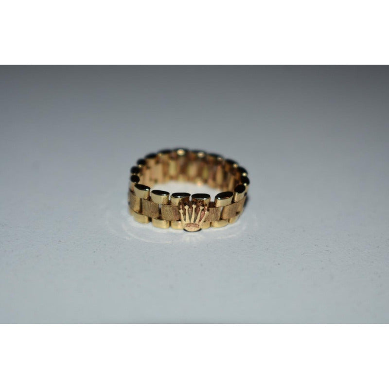 Anillo Tejido Rolex Para Dama Oro 14 K Envio Incluido