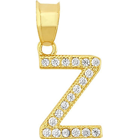 Kit Cadena Singapur Con Letra Z Con Zirconias Oro 10k+regalo