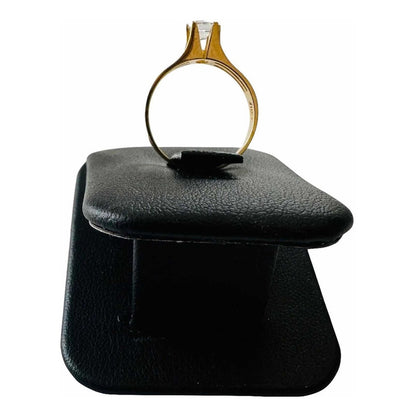 Anillo Compromiso Líneas Circonias Oro 14 K + Obsequio