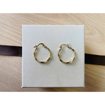 Arracadas Caramelo 2.4 Cm Oro 10 K + Obsequio