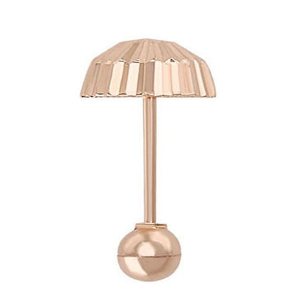 Broquel Hongo #2 En Oro Rosa De 10 K + Obsequio + Envío