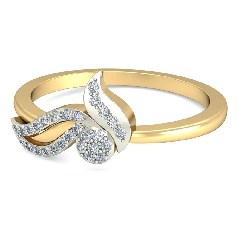 Anillo Hoja De Luz Joyería M De León Oro 10k + Regalo