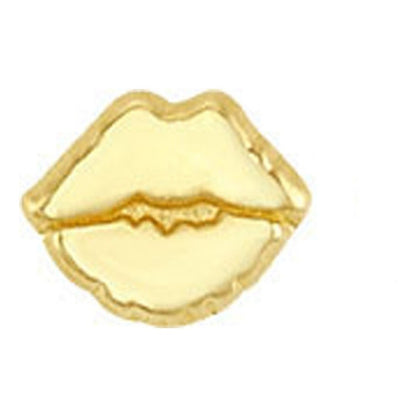 Broquel Beso En Oro De 10 K + Obsequio + Envío