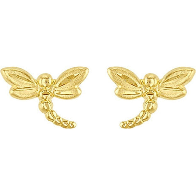 Broquel Libelula En Oro De 10 K + Obsequio + Envío