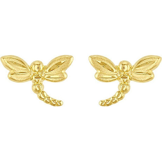 Broquel Libelula En Oro De 10 K + Obsequio + Envío