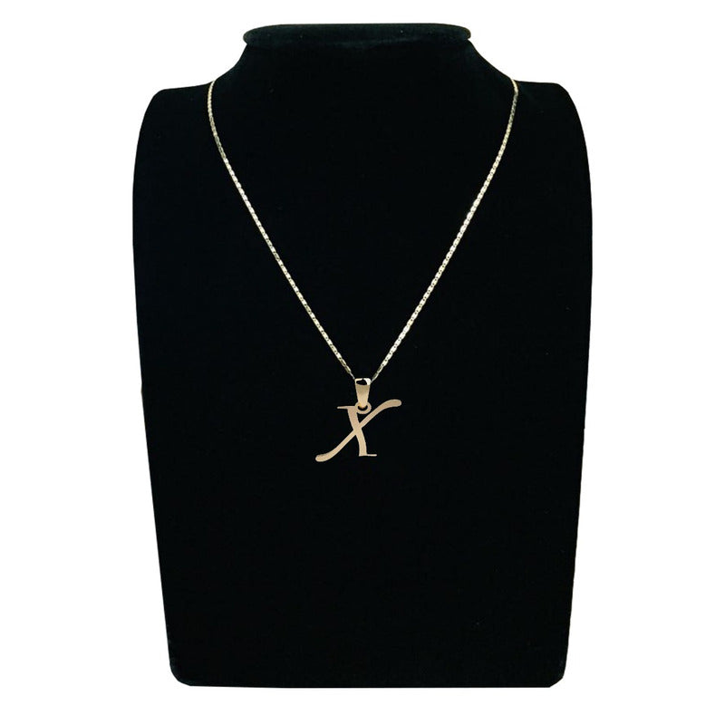 Dije Inicial Letra X Oro 14 K + Obsequio + Envio