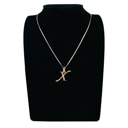 Dije Inicial Letra X Oro 14 K + Obsequio + Envio