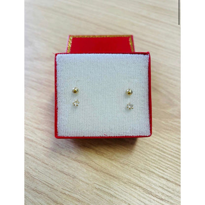 Kit Broqueles (telefono) 3 Pares Oro De 10 K + Obsequio