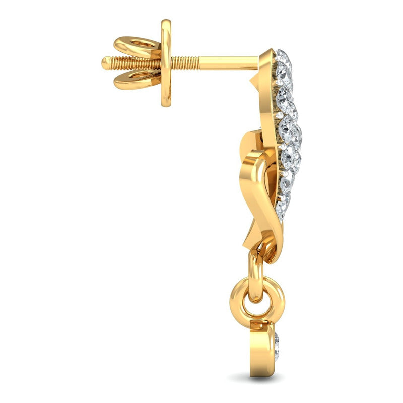 Aretes Lucero De Amor · Joyería M De León · Oro 10k