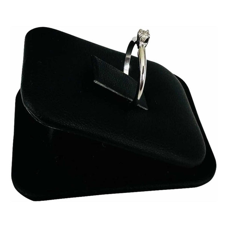 Anillo Compromiso Oro Bco 14 K Diamante Natural .9 Ct