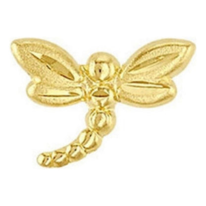 Broquel Libelula En Oro De 10 K + Obsequio + Envío