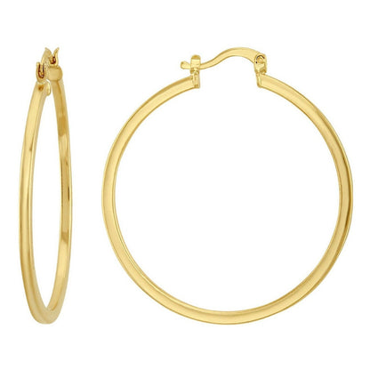 Arracada Redonda En Oro De 10 K + Obsequio + Envio