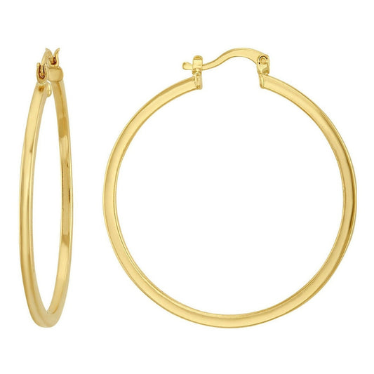 Arracada Redonda En Oro De 10 K + Obsequio + Envio