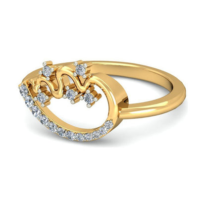 Anillo Corona Brillante Joyería M De León Oro 10k + Regalo