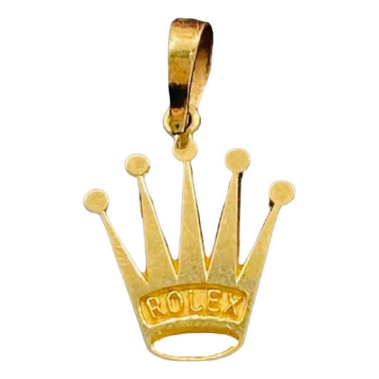 Dije De Corona En Oro De 14 Kilates + Regalo