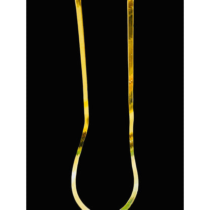 Cadena Tejido Panza De Víbora 50cmx3mm En Oro De 10 Kilates