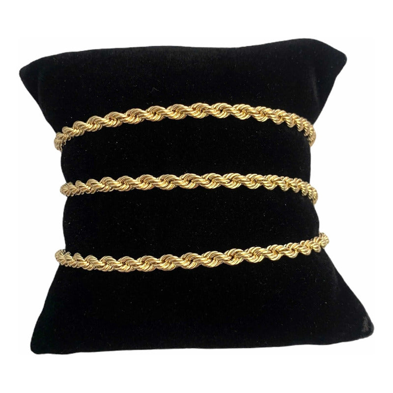 Cadena Torsal 65 Cm X 5 Cm Oro 10k + Obsequio