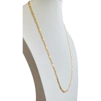 Cadena Espejo En Oro 10 K 55 Cm Por 5 Mm + Obsequio