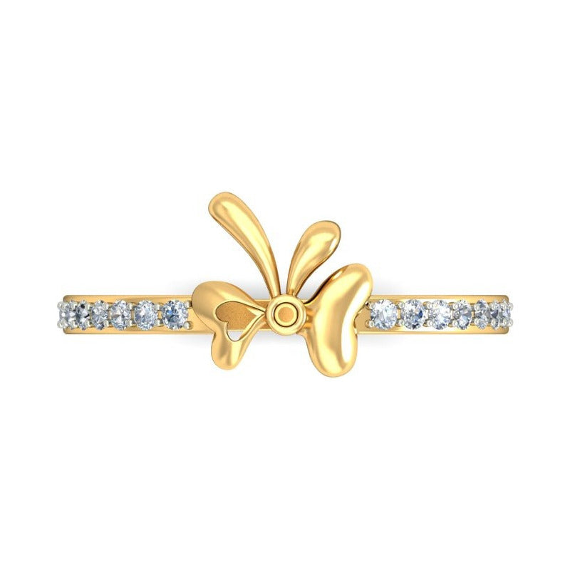 Anillo Lazo De Encanto Joyería M De León Oro 10k + Regalo