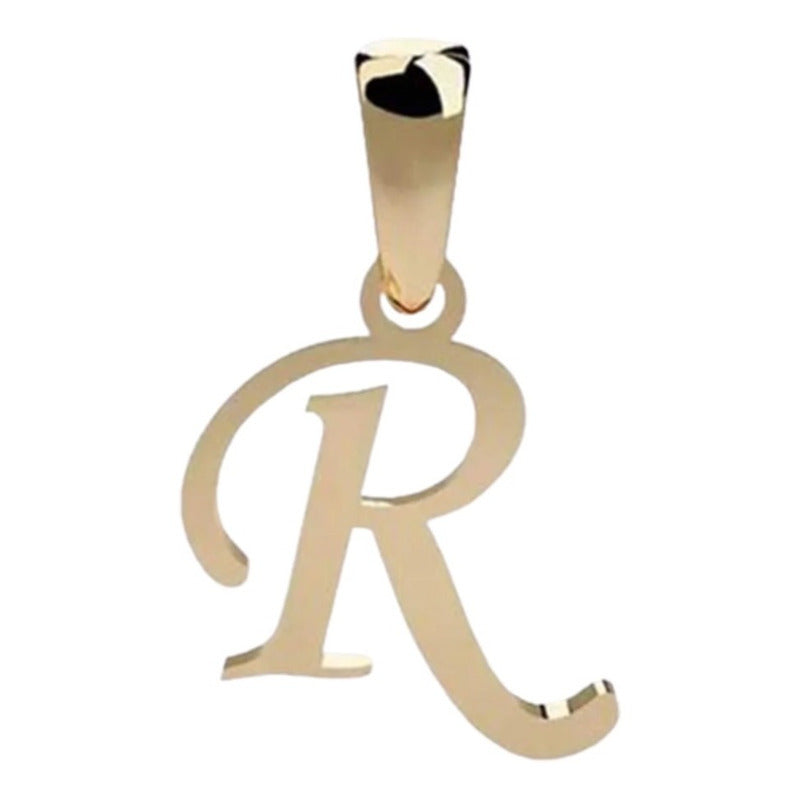 Gargantilla De Inicial Letra R Oro 14 K + Obsequio