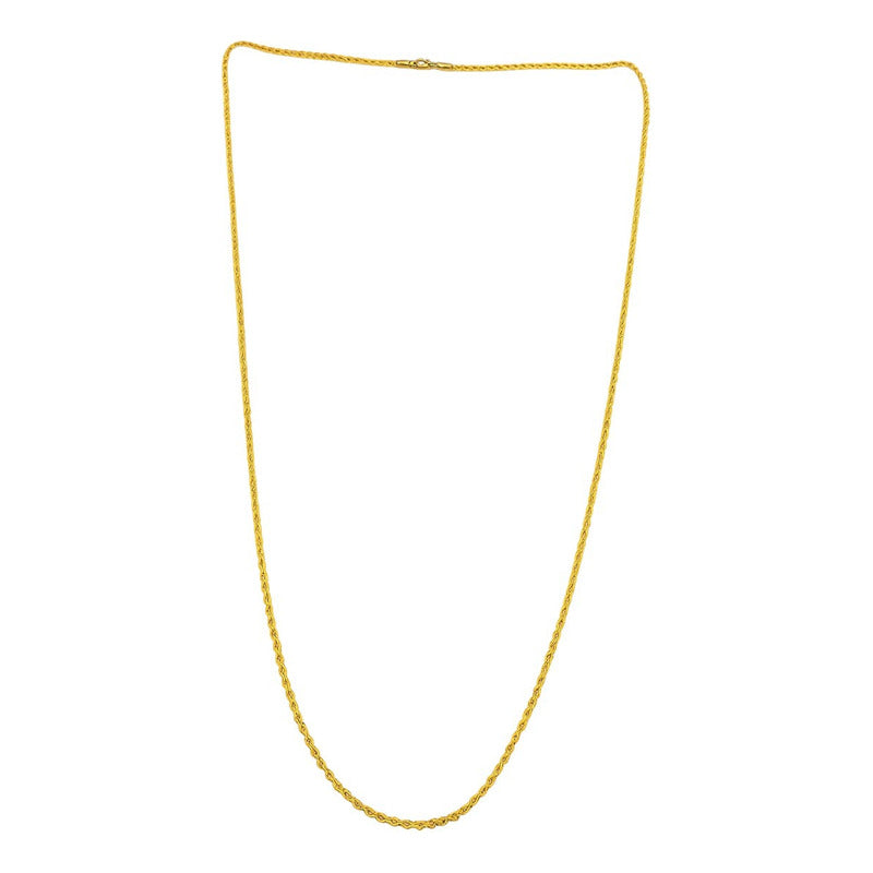 Cadena Torsal Oro 14k 45 Cm X 1 Mm + Reloj Regalo